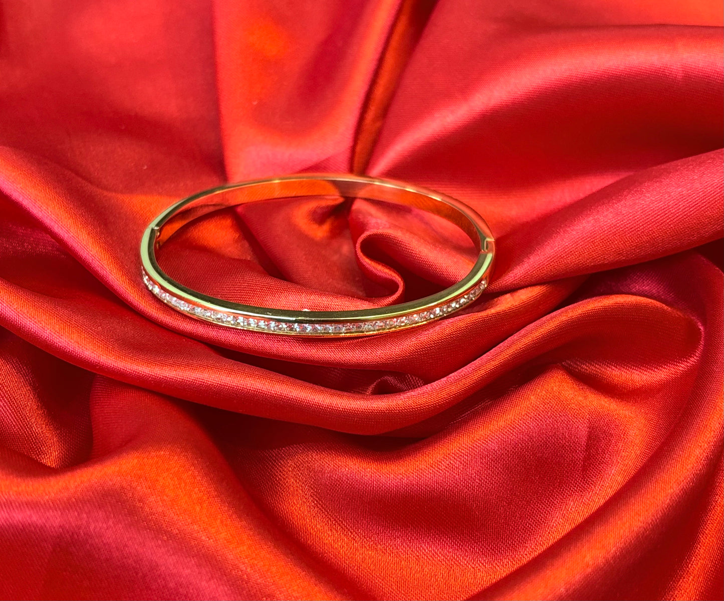 Classic Channel-Set Round CZ Bangle