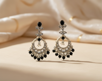Noorika Black Chandbali