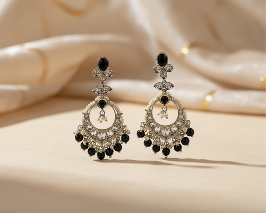 Noorika Black Chandbali