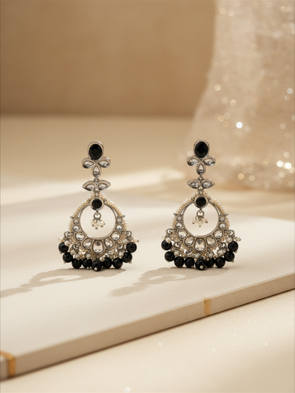 Noorika Black Chandbali