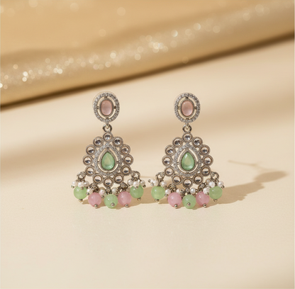 Noor Multi Color Kundan Drop