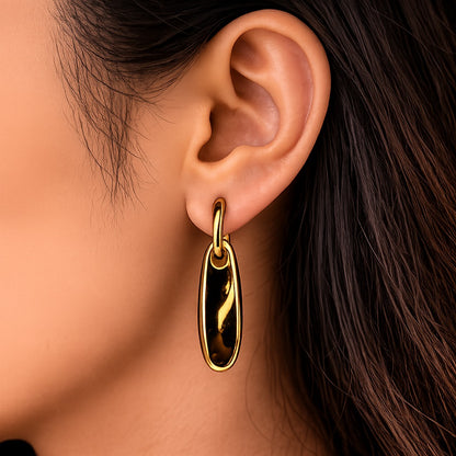 OVAL DROPP EARRINGS