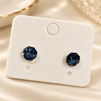 Round stud earrings