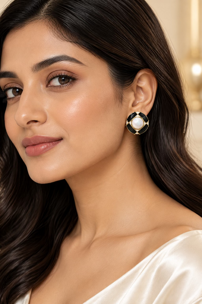 Majiali brand geometric stud