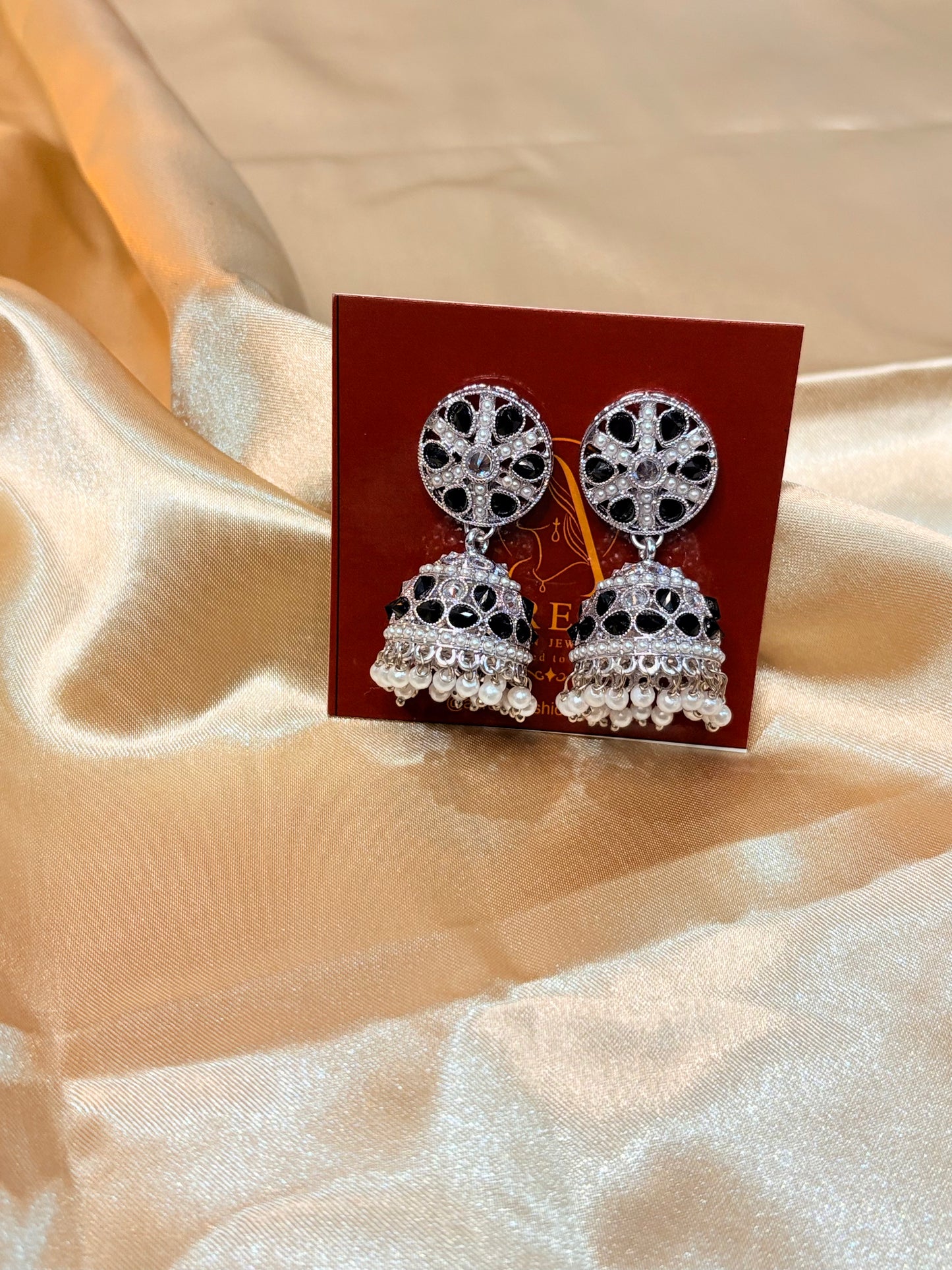 FLORAL STONE JHUMKA