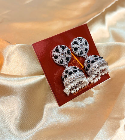 FLORAL STONE JHUMKA