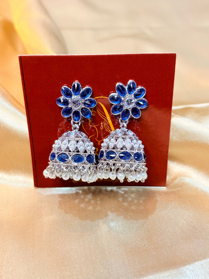 FLORAL STONE JHUMKA