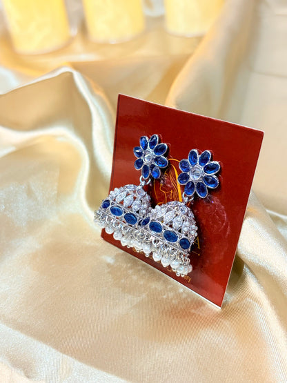 FLORAL STONE JHUMKA