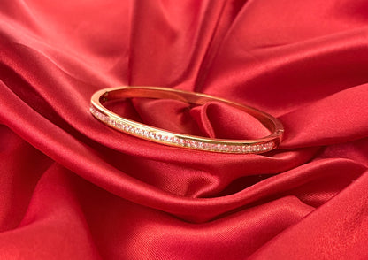 Classic Channel-Set Round CZ Bangle