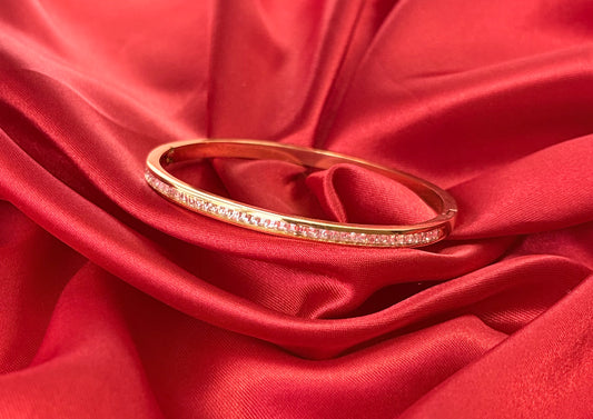 Classic Channel-Set Round CZ Bangle