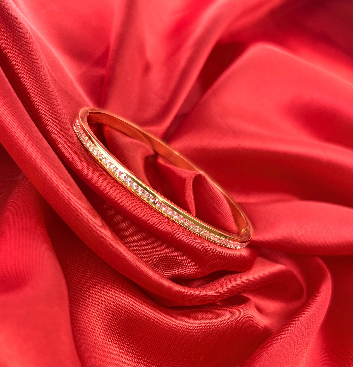 Classic Channel-Set Round CZ Bangle