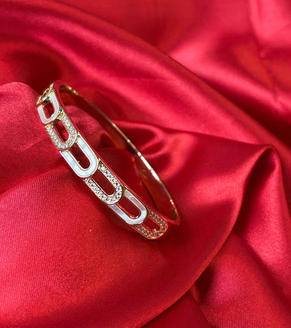 Cubic Zirconia Link Openable Bangle