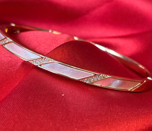 Mother Of Pearl Inlay Bangle