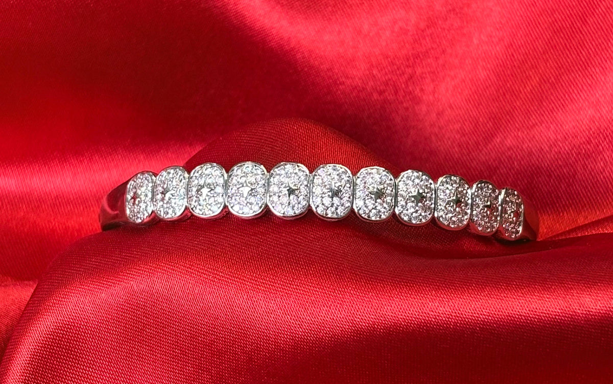 Divinely Dazzling Halo Bangle