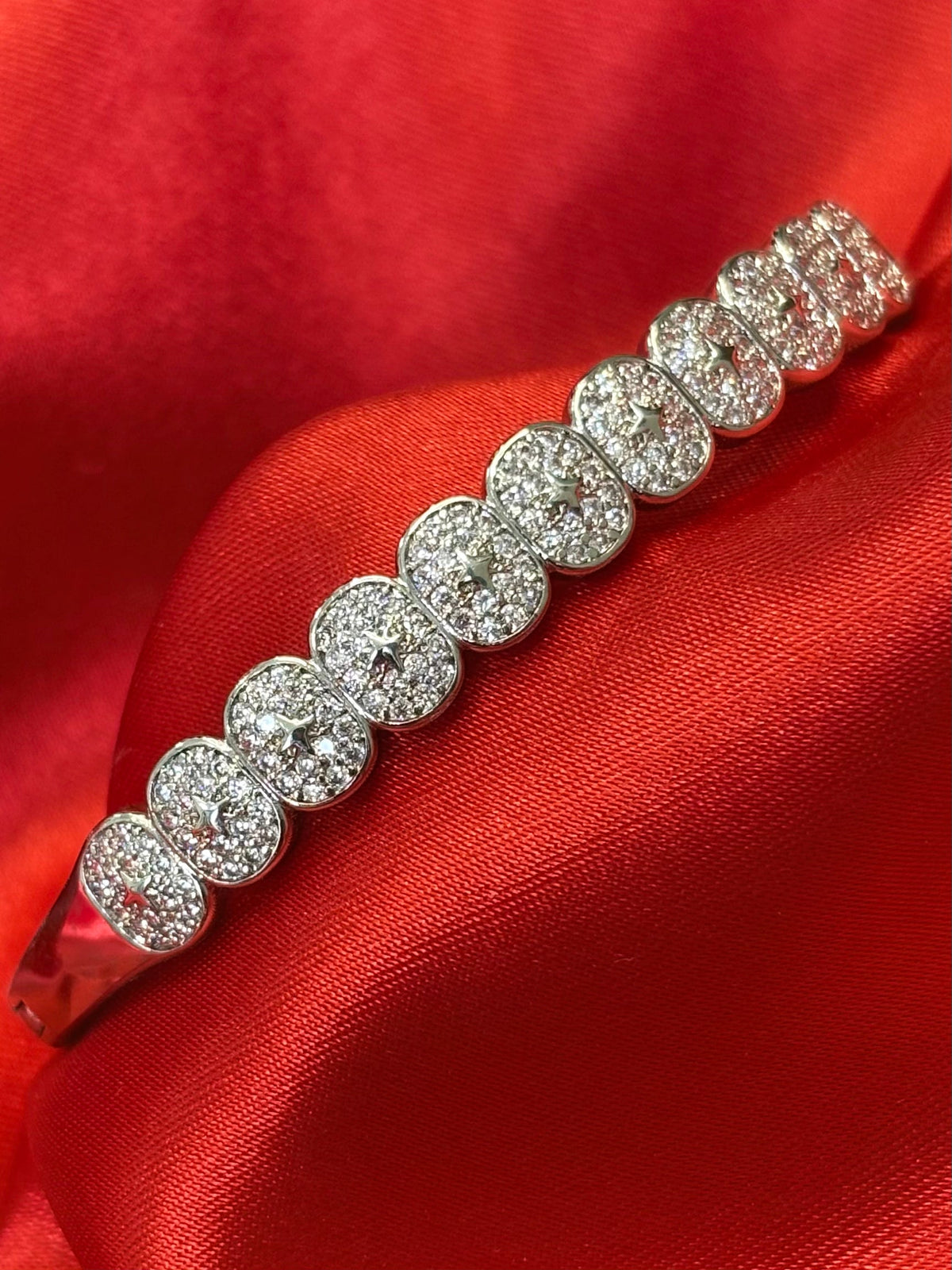 Divinely Dazzling Halo Bangle