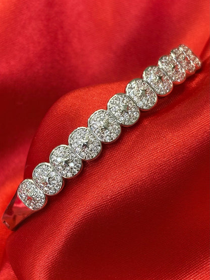 Divinely Dazzling Halo Bangle