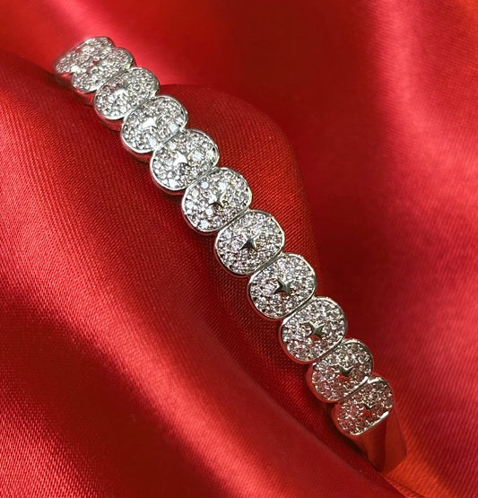 Divinely Dazzling Halo Bangle