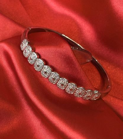 Divinely Dazzling Halo Bangle