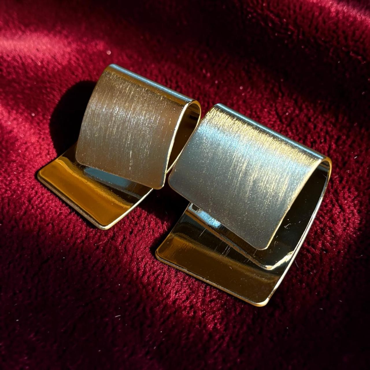 Satin Glow Statement Studs