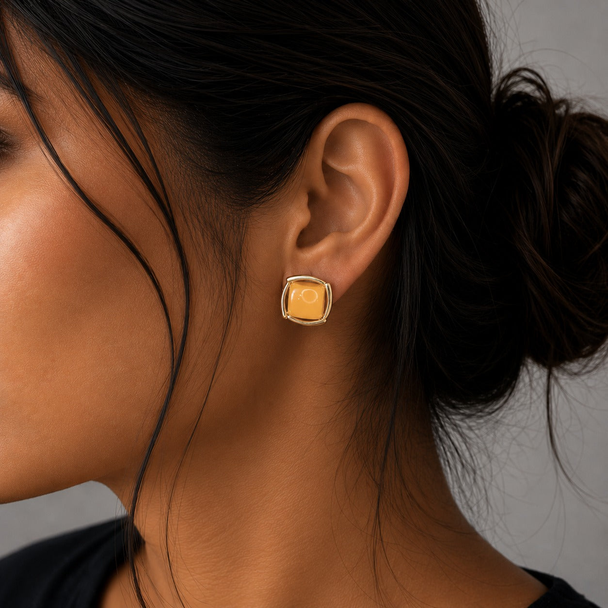 Vintage Gold Statement Earrings